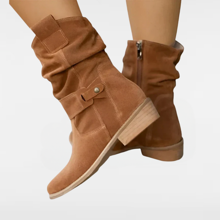 FRANCINCE | LOW HEEL ANKLE BOOTS