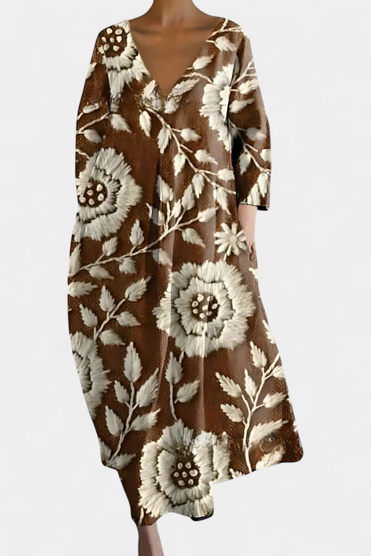 Isalinde | Comfortable V-neck Dress