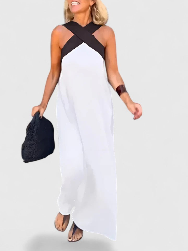 Delphine™ | Elegant Crossback Dress