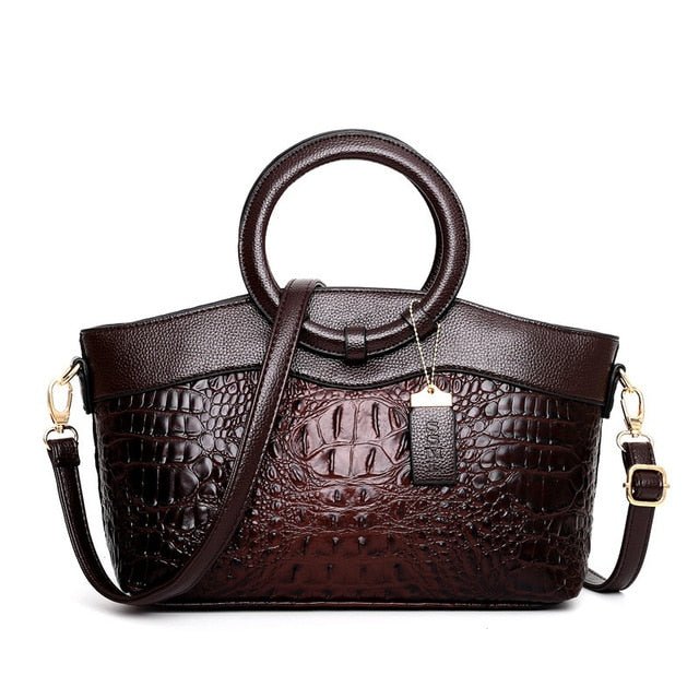 SOPHIA™ | Retro Gradient Crocodile Handbag