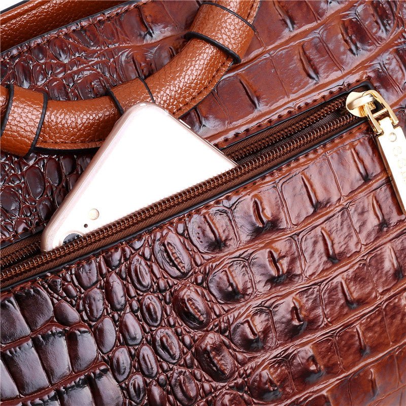 SOPHIA™ | Retro Gradient Crocodile Handbag