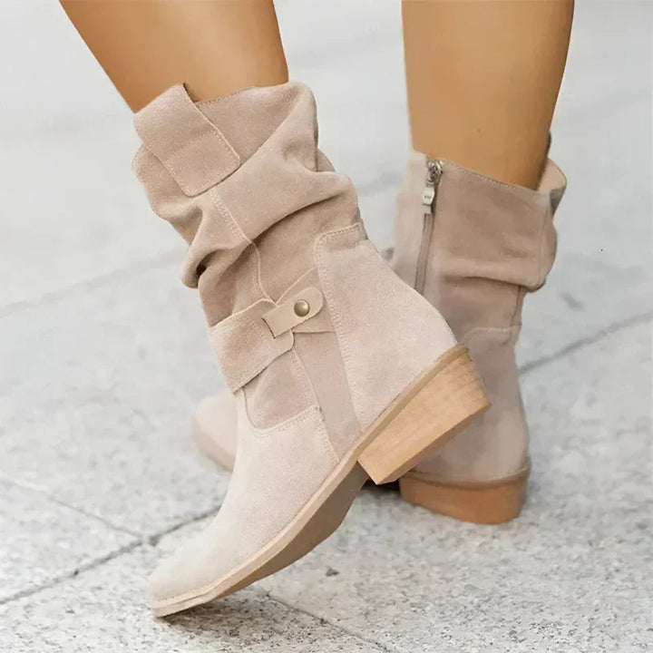 FRANCINCE | LOW HEEL ANKLE BOOTS